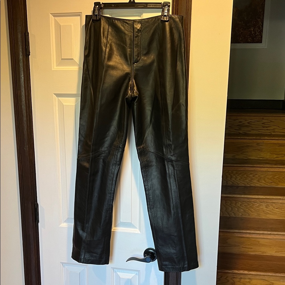 Nine West Black Leather Pants